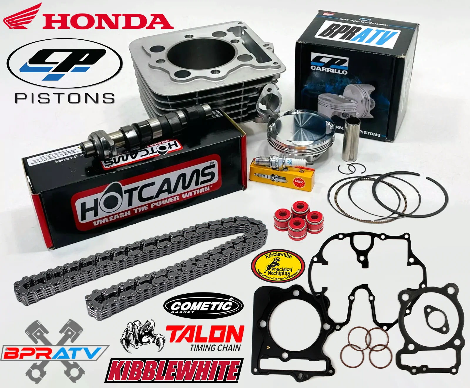 Honda 400EX 400X 87mm 416cc 12.5:1 CP Piston Big Bore Cylinder Stage 2 Hot Cams - Image 2