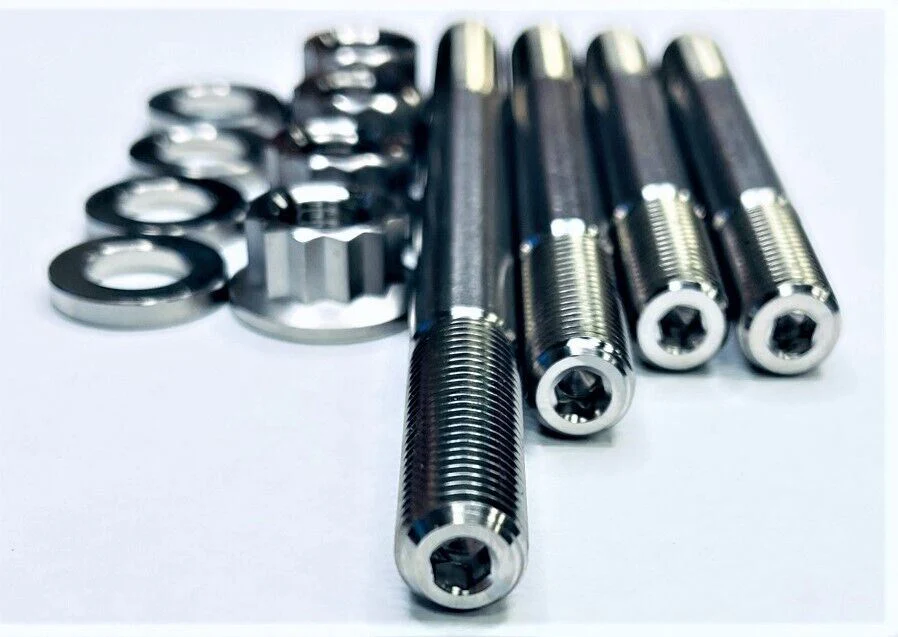 Honda 400EX 400X Titanium Cylinder Head Studs Gasket Gaskets Ti Stud Bolt Kit - Image 3