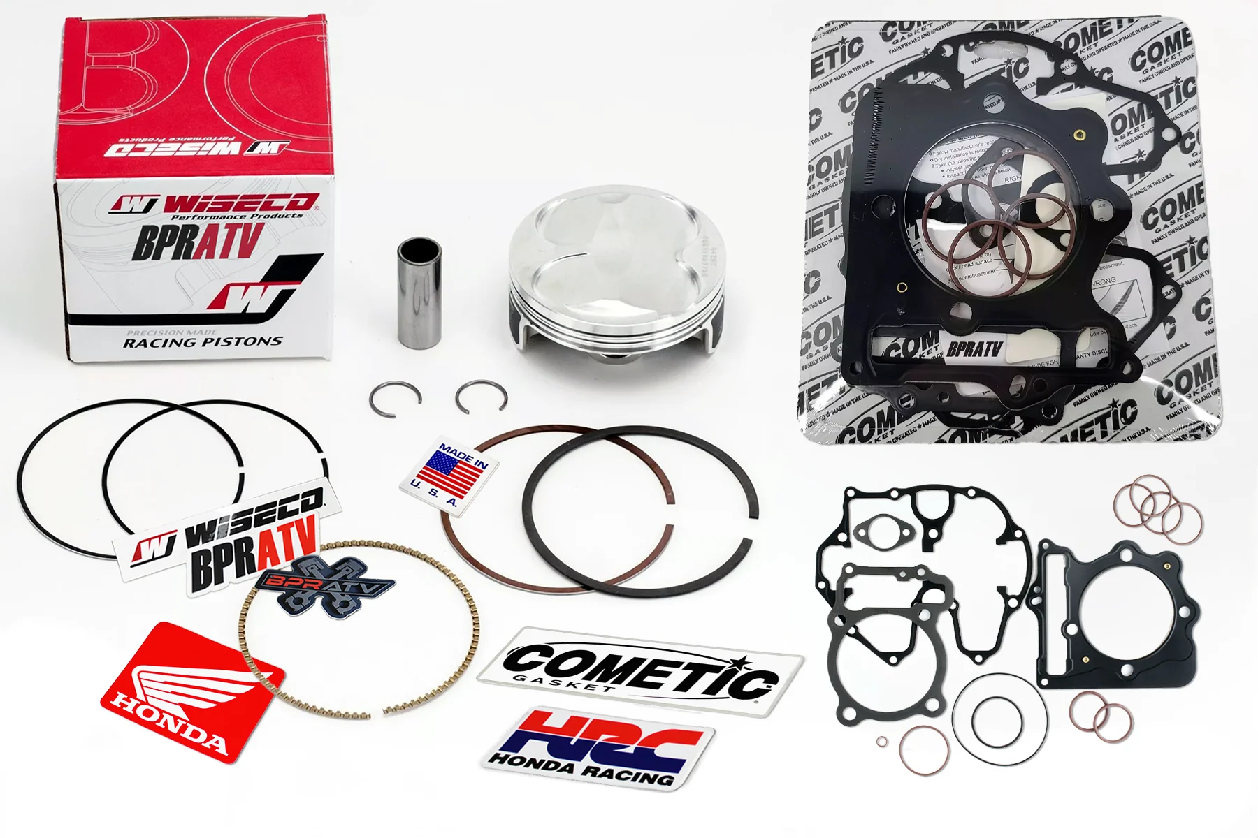 Honda 400EX 400X Wiseco 87mm 416 Big Bore Cylinder 11:1 Piston Top Gasket Kit US - Image 7