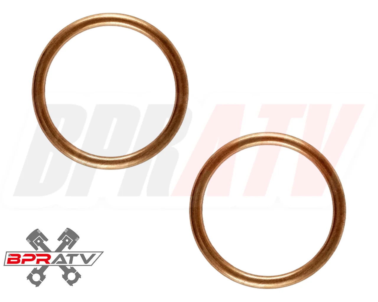 Honda 400EX 400X XR400R Exhaust Studs Titanium Head Pipe Gaskets Upgrade Kit Set - Image 11