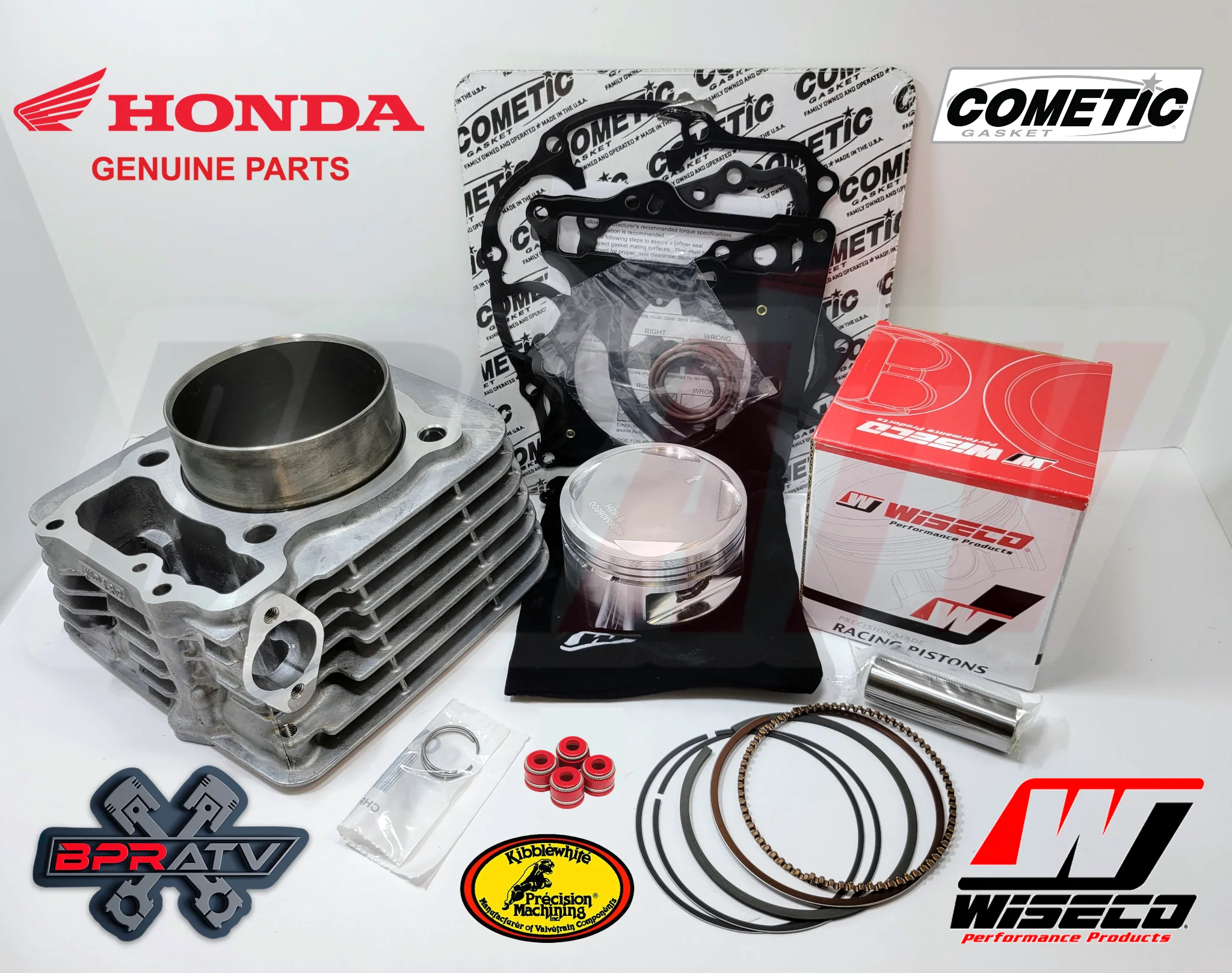 Honda 400EX OEM Big Bore 86mm Cylinder Wiseco Piston Kit 10:1 Cometic Gasket Kit
