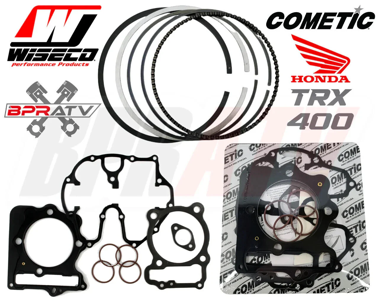 Honda 400EX XR 400X Wiseco 88mm BIG BORE 11:1 Piston COMETIC Top End Gasket Kit - Image 11