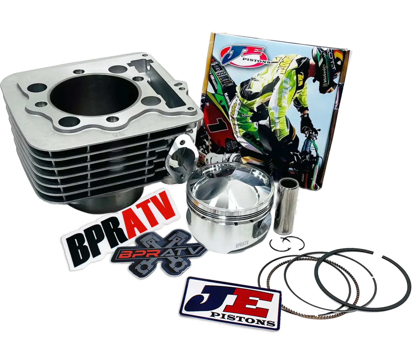 Honda 400X 400EX XR 400R Top End Cylinder Top Rebuild Kit 10.5 JE Piston Gaskets - Image 5