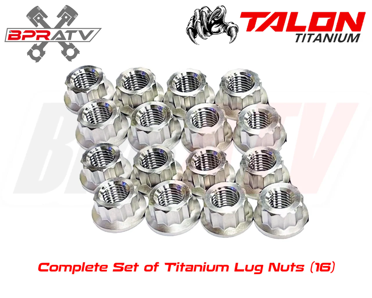 Honda ATC200 ATC 200 200X TITANIUM Lug Nut Complete Set Front Rear Kit Set of 16 - Image 2