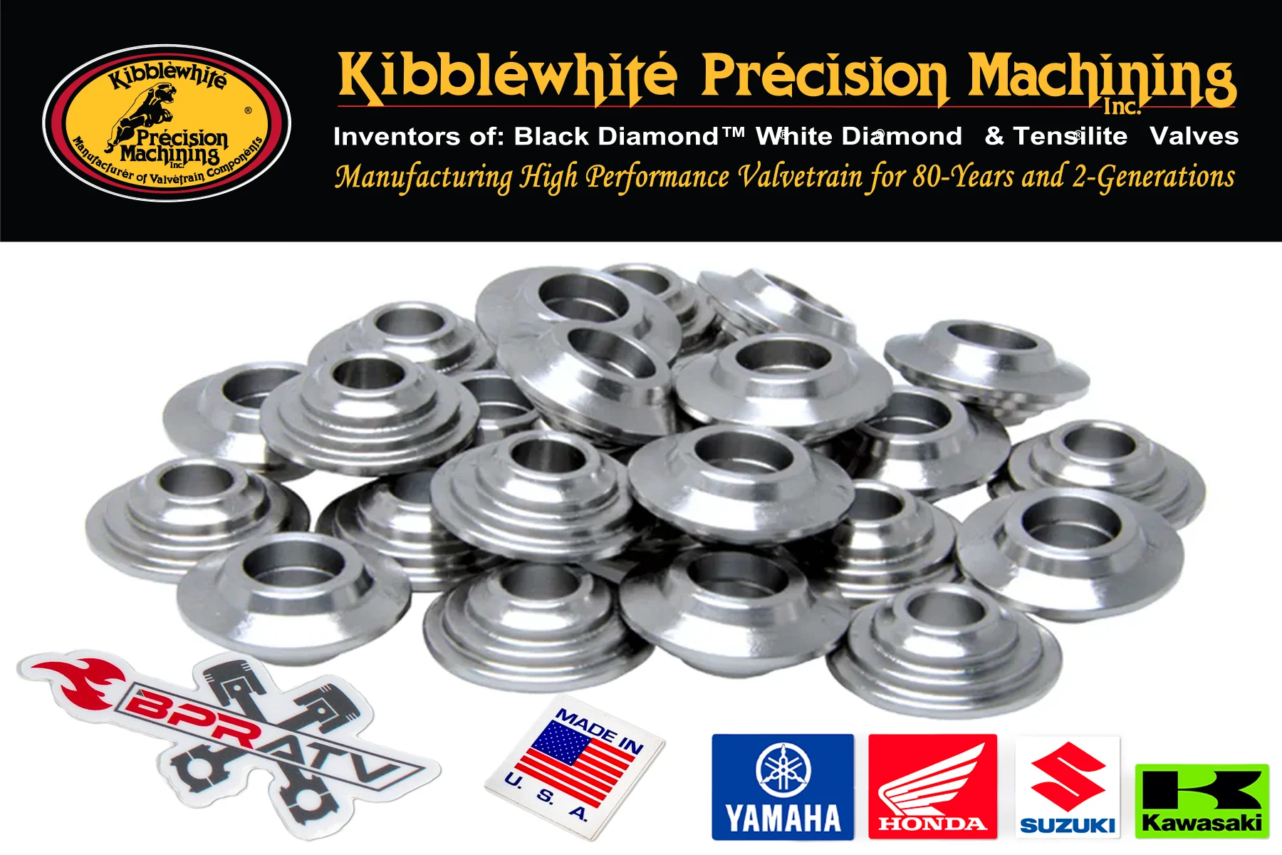 Honda ATC350X 1985 1986 Kibblewhite Valves Valve Spring Kit + Titanium Retainers - Image 12