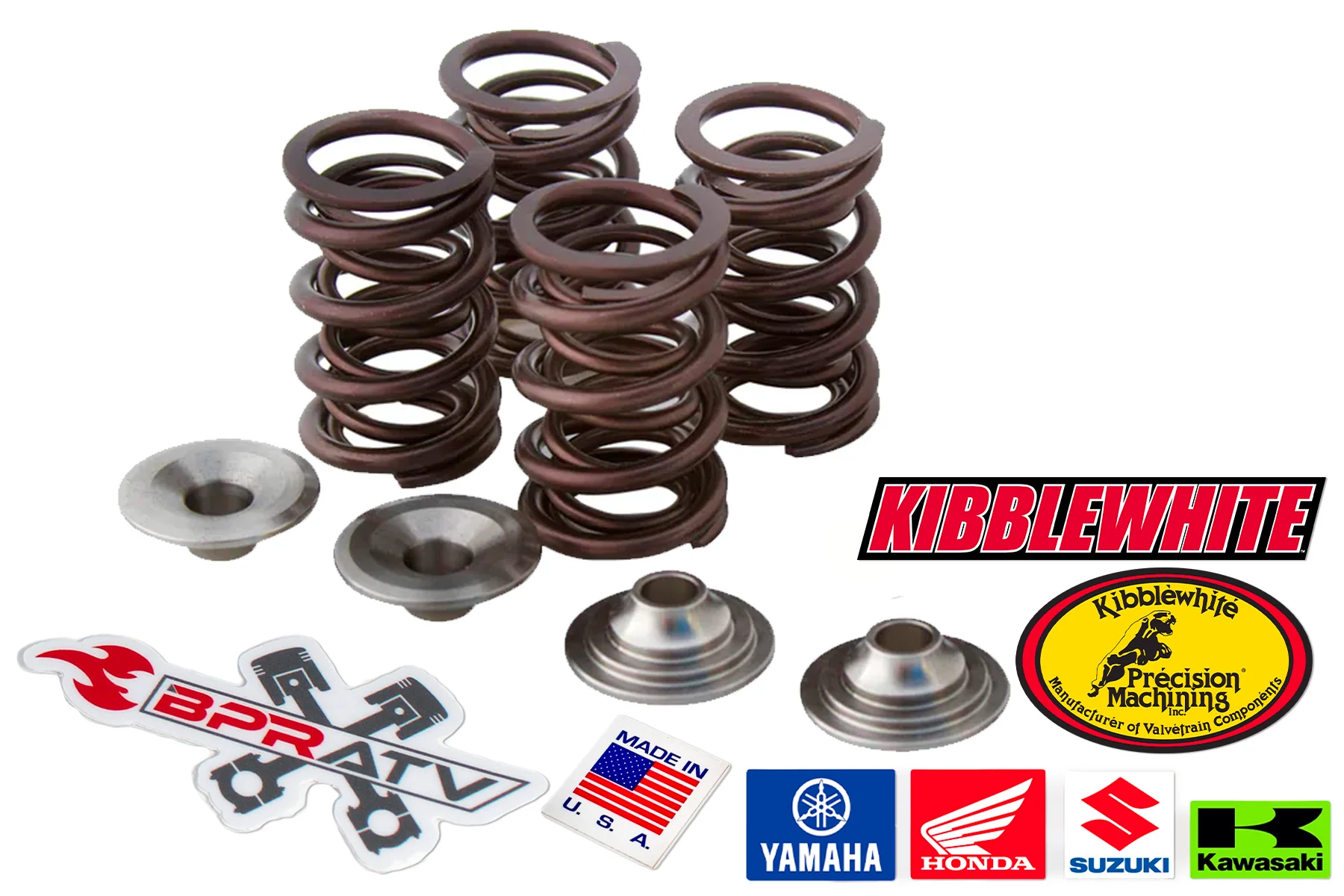 Honda ATC350X 1985 1986 Valve Spring Kit Titanium Retainers High Performance Kit - Image 2