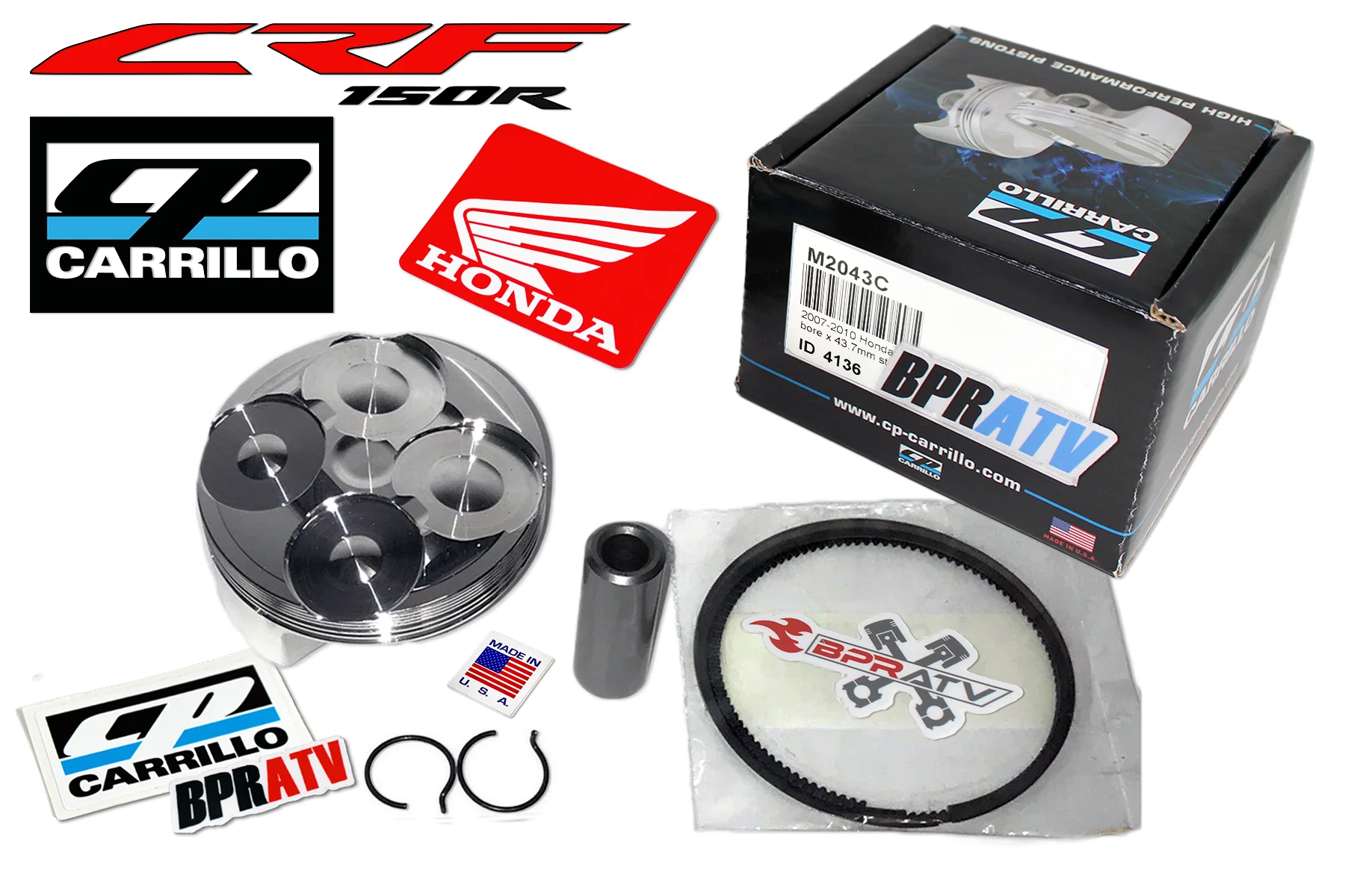 Honda CRF150R CRF150RB Hot Rods Crank Bottom End Rebuild Kit + Wiseco Piston NEW - Image 4