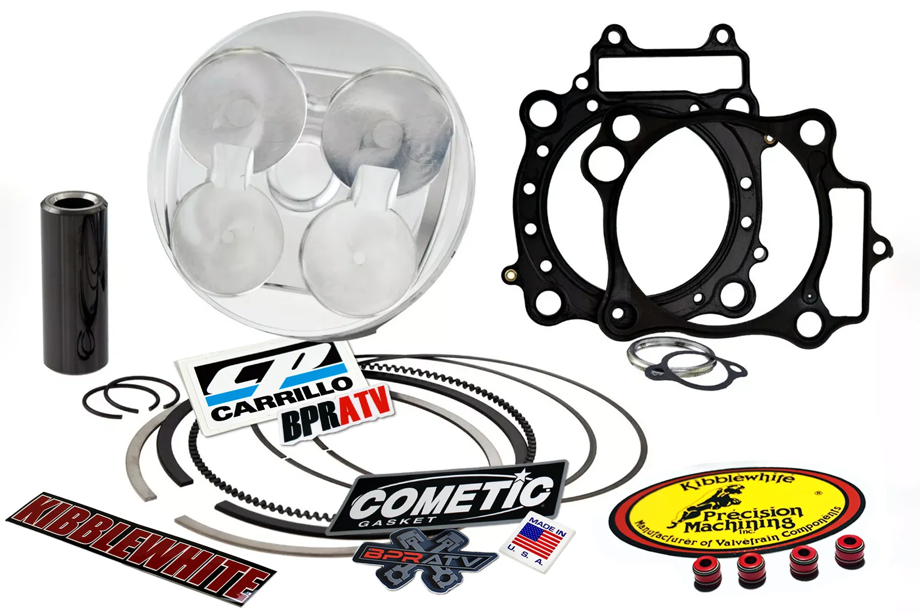 Honda CRF250R CRF 250R 78mm Stock Bore 14:1 CP Race Piston Gaskets Top End 00-13 - Image 2