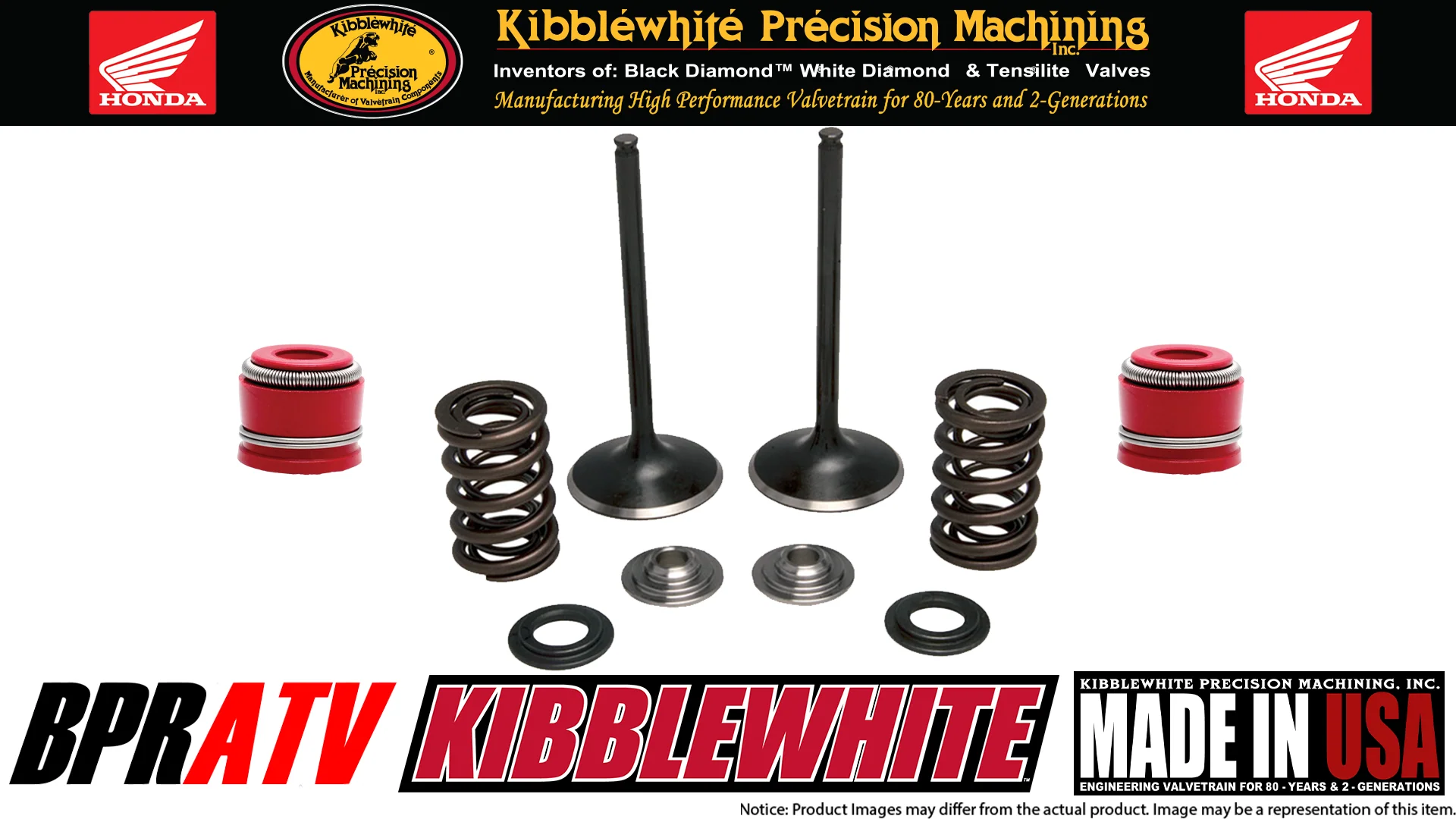 Honda CRF250X CRF 250X 04-17 Kibblewhite Black Diamond Intake Valves Spring Seal - Image 3