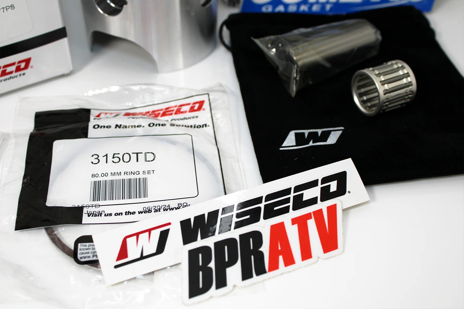 Honda Pilot FL400 80mm Stock Bore Wiseco Piston Kit & Cometic Gasket Top End Kit - Image 12