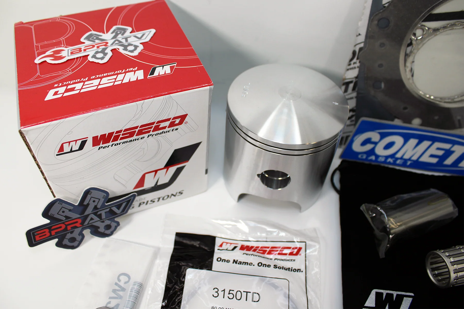 Honda Pilot FL400 80mm Stock Bore Wiseco Piston Kit & Cometic Gasket Top End Kit - Image 15