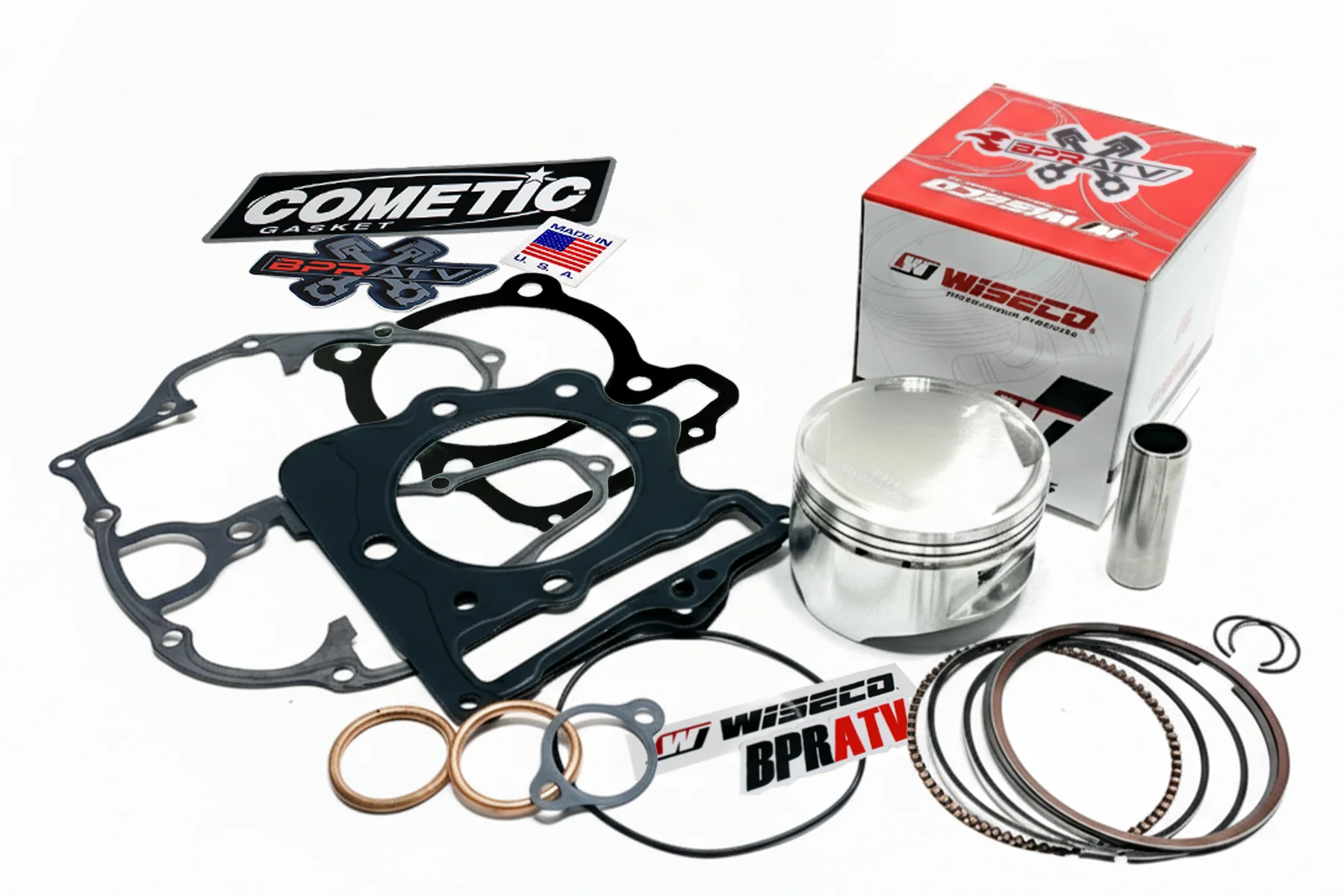 Honda TRX 400EX 400X 416 87mm Wiseco Big Bore Cylinder Piston Cometic Gasket Set - Image 17