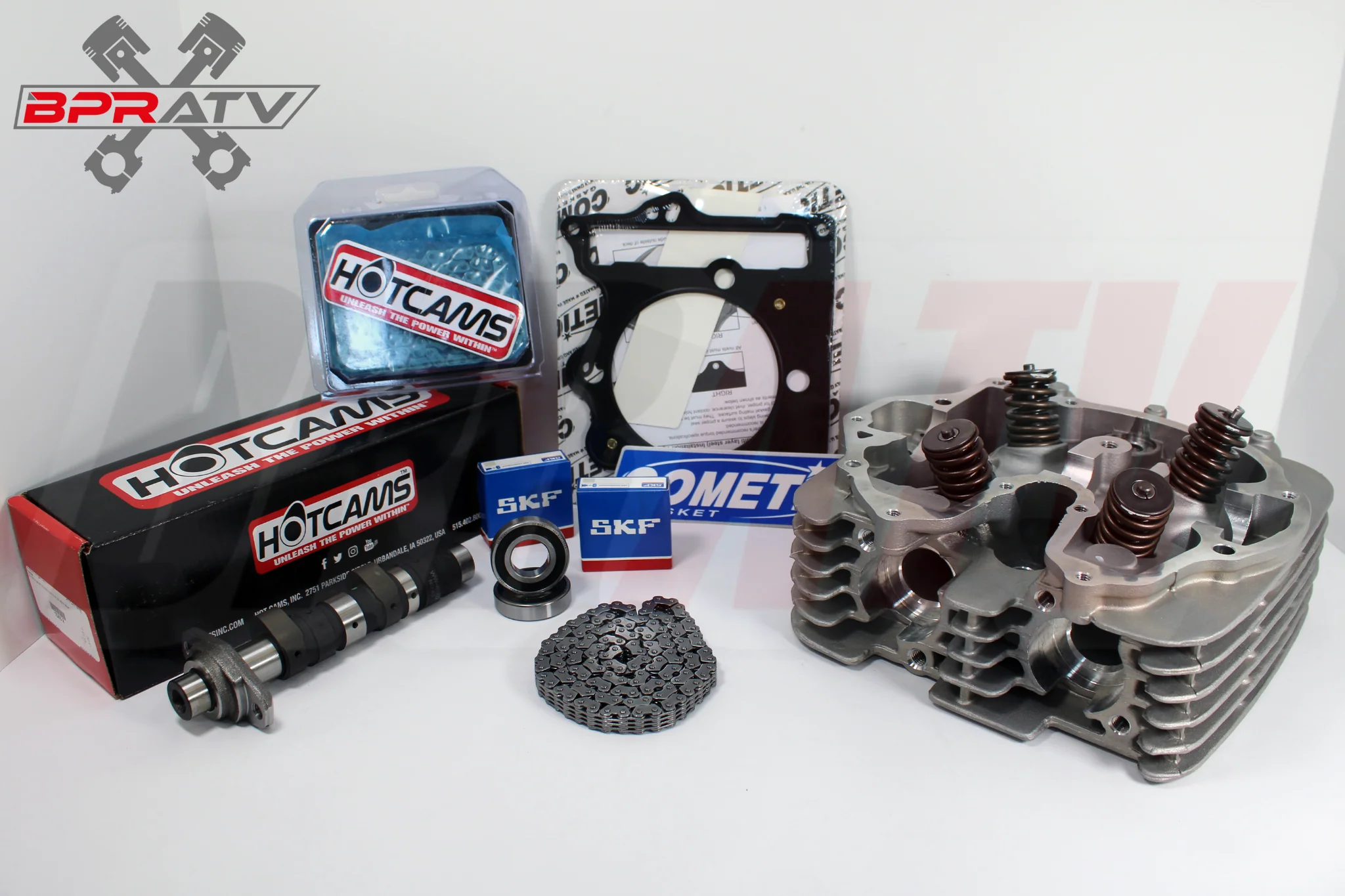 Honda TRX 400EX Assembled Cylinder Head Stage 2 Hot Cams Chain Big Bore Cometic - Image 6