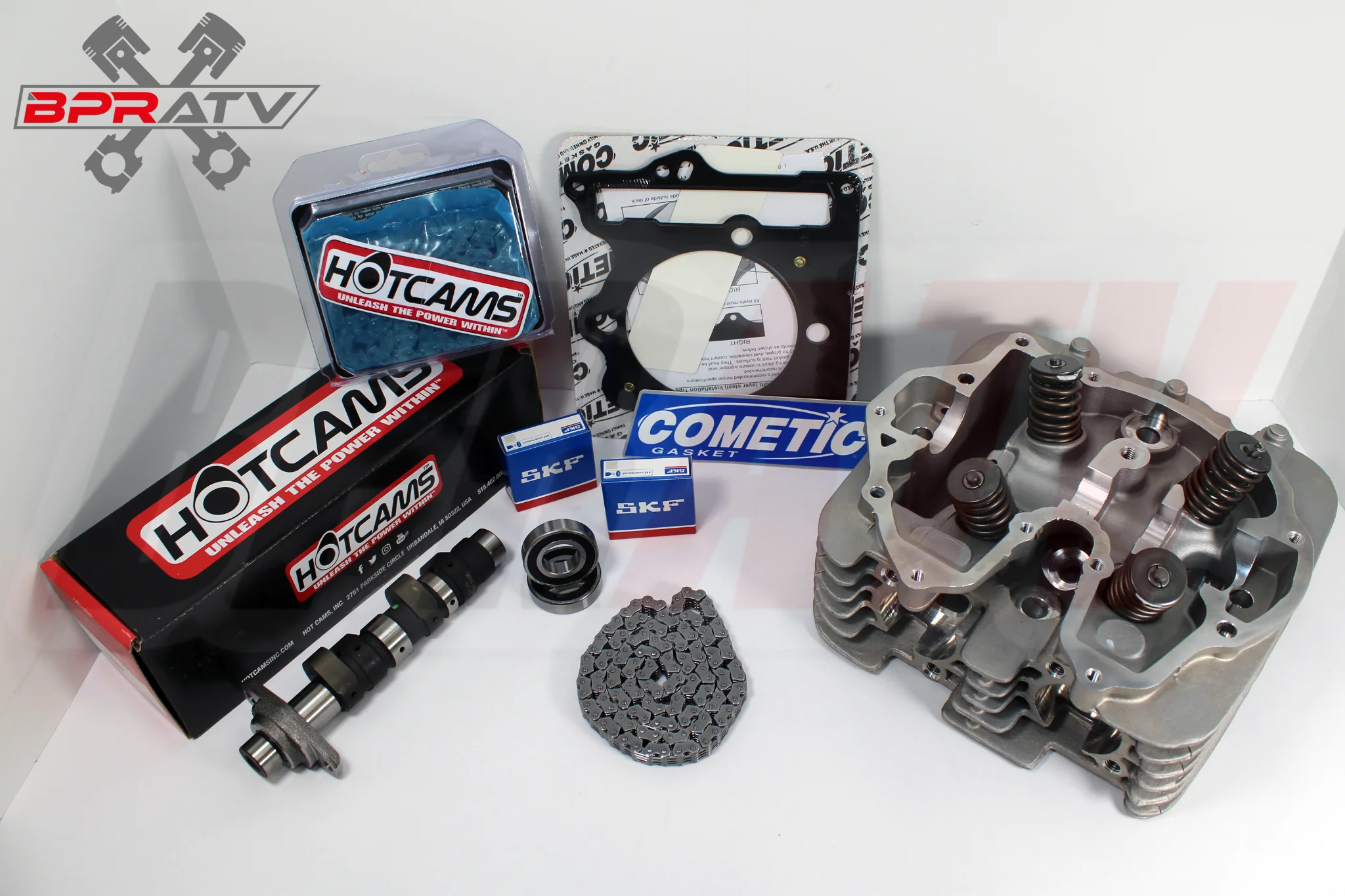 Honda TRX 400EX Assembled Cylinder Head Stage 3 Hot Cams Chain Big Bore Cometic - Image 3