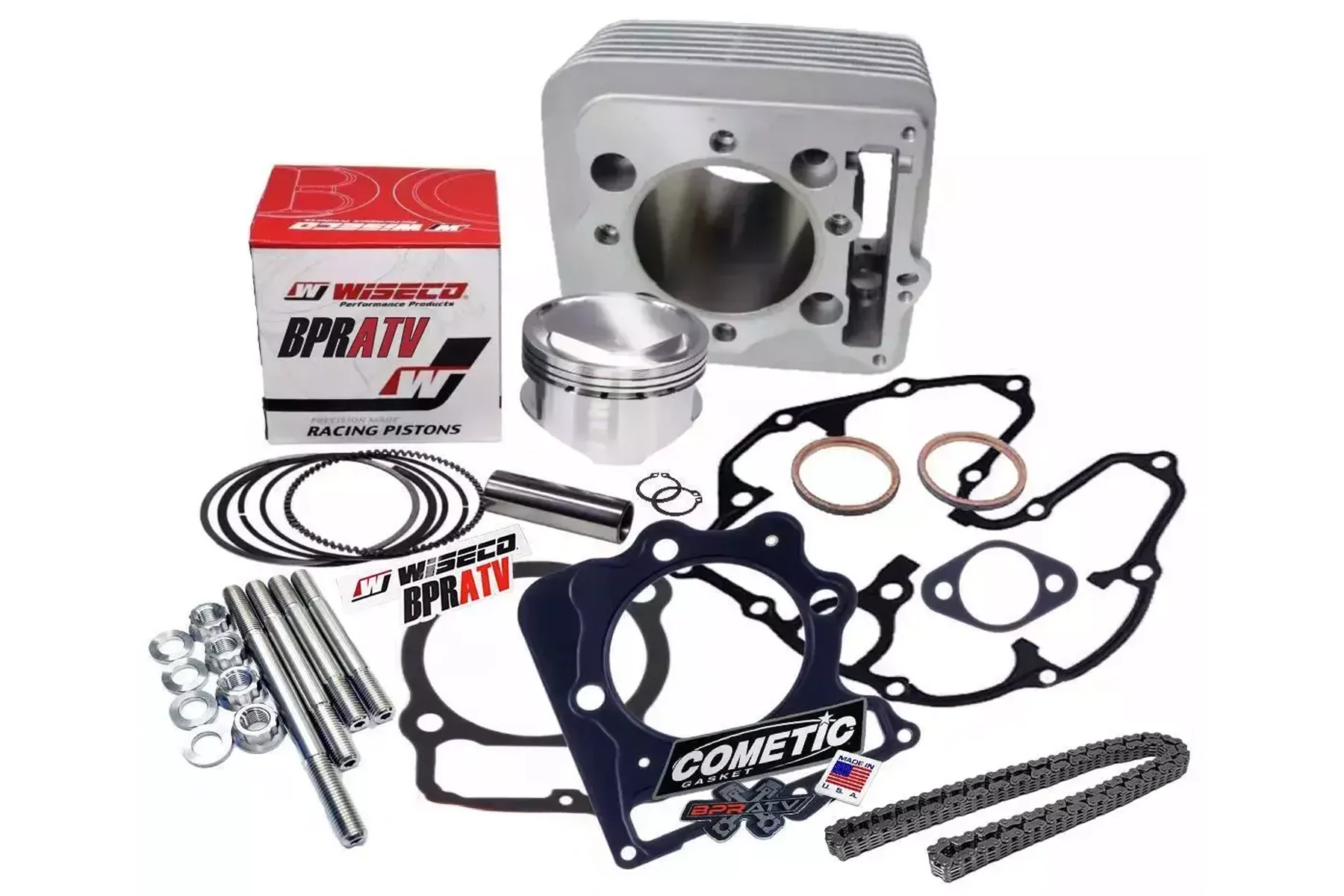 Honda TRX 400EX Big Bore 89mm 440cc 12.5:1 Wiseco Piston Top Engine Rebuild Kit - Image 2