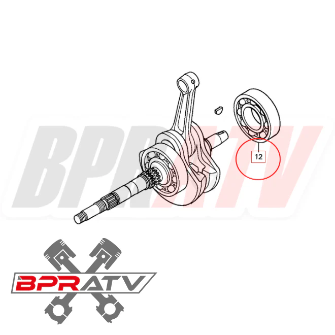 Honda TRX250EX TRX 250EX 250X TM Recon 250X SKF Main Crankshaft Bearing Upgrade - Image 2