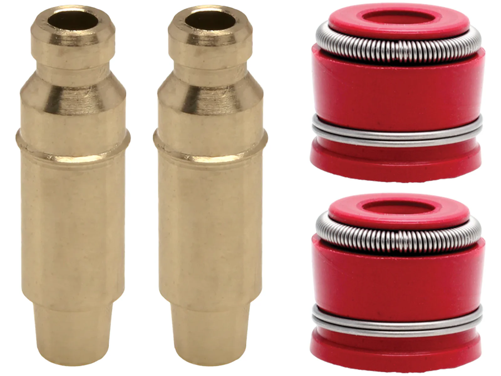 Honda TRX250X FourTrax 250 Kibblewhite Intake Exhaust Valve Guides Set RED Seals - Image 10