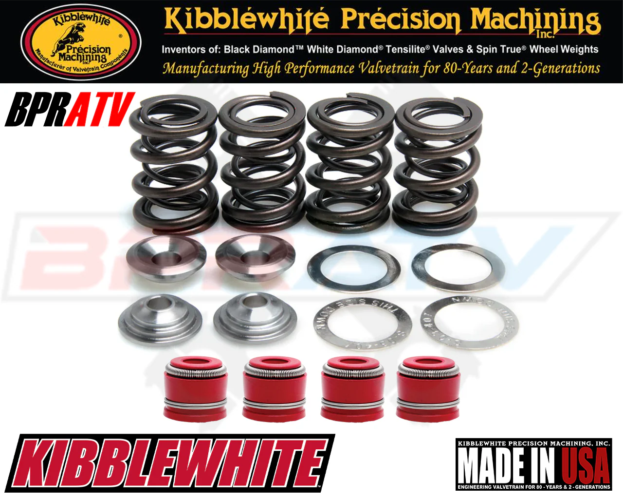 Honda TRX300EX TRX 300EX Kibblewhite Head Intake Exhaust Valves Seals Spring Kit - Image 2
