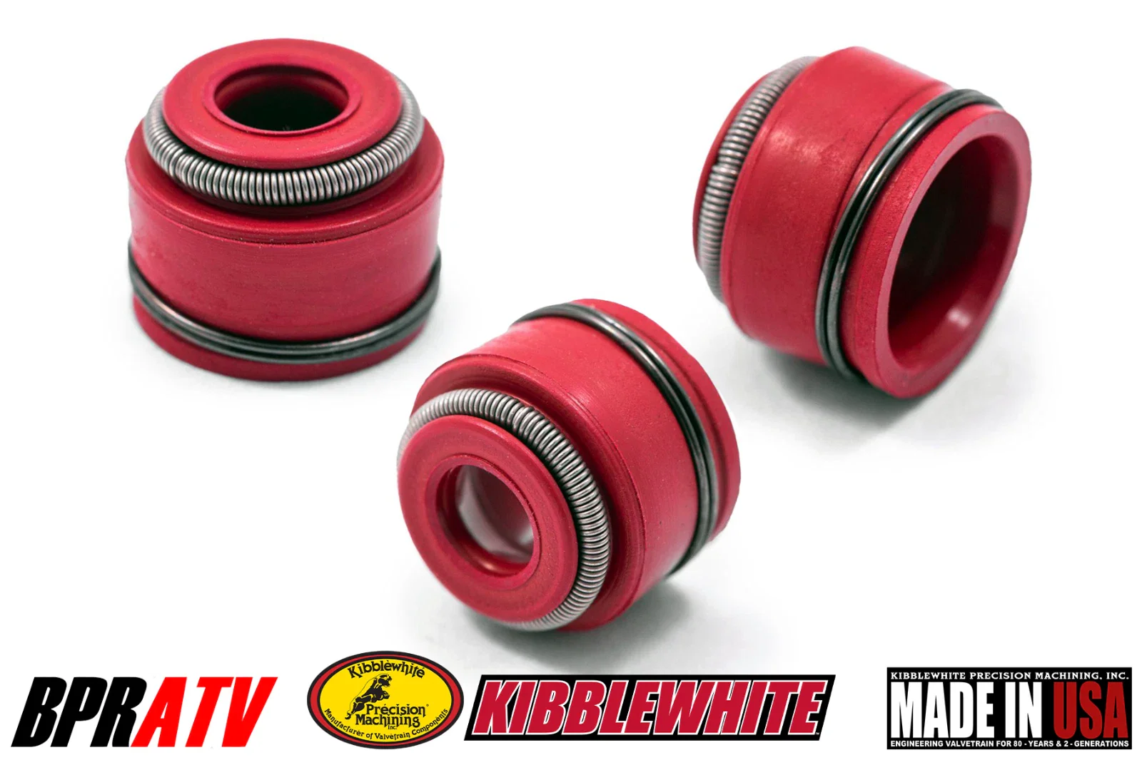 Honda TRX400EX 400X XR400R Valve Keepers Cotters and Kibblewhite Red Viton Seals - Image 14