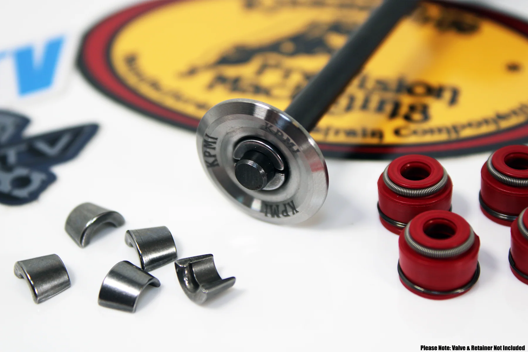 Honda TRX400EX 400X XR400R Valve Keepers Cotters and Kibblewhite Red Viton Seals - Image 4
