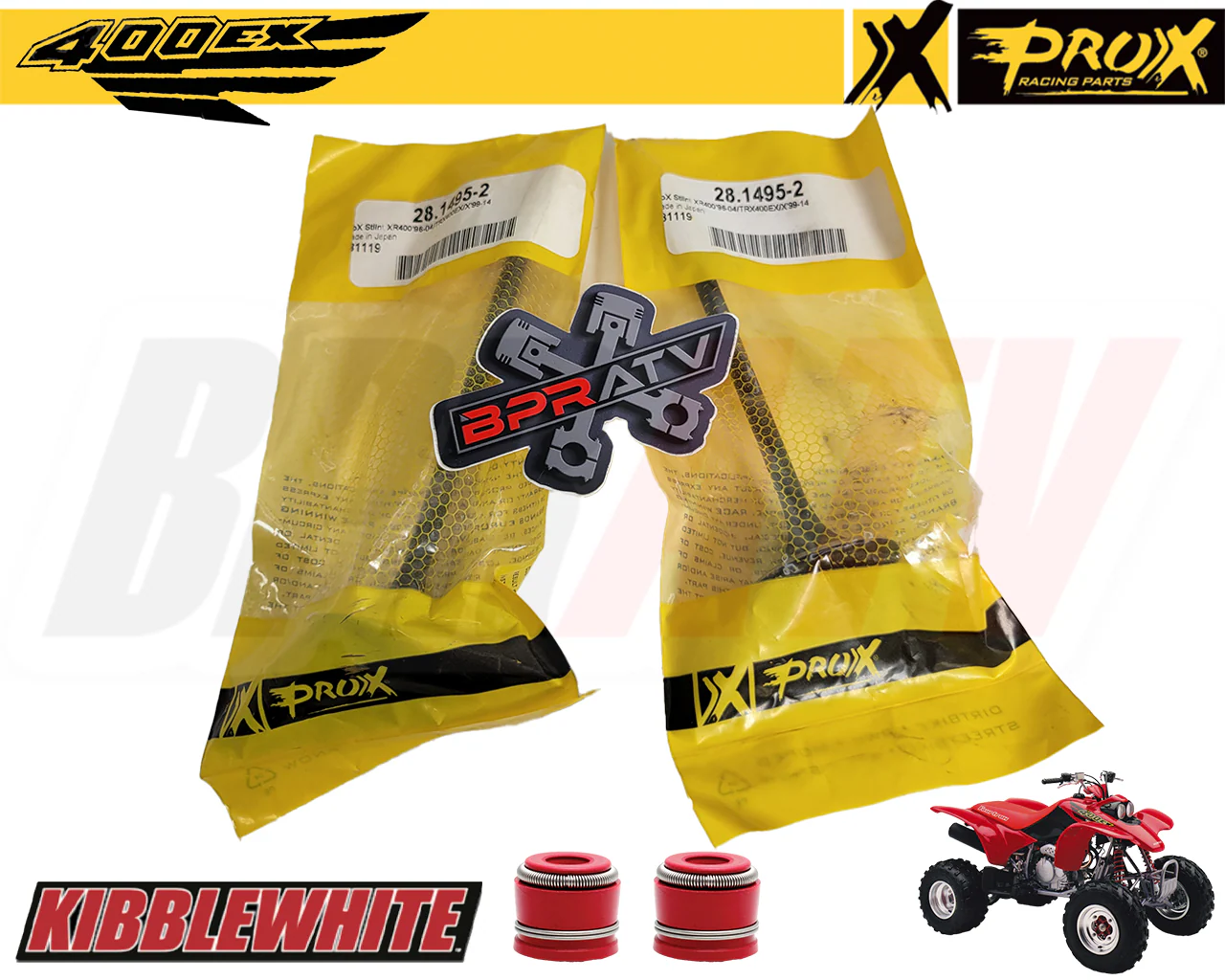 Honda TRX400EX TRX 400EX ProX Pro X Head Rebuild Intake Exhaust Valves KPMI Seal - Image 4