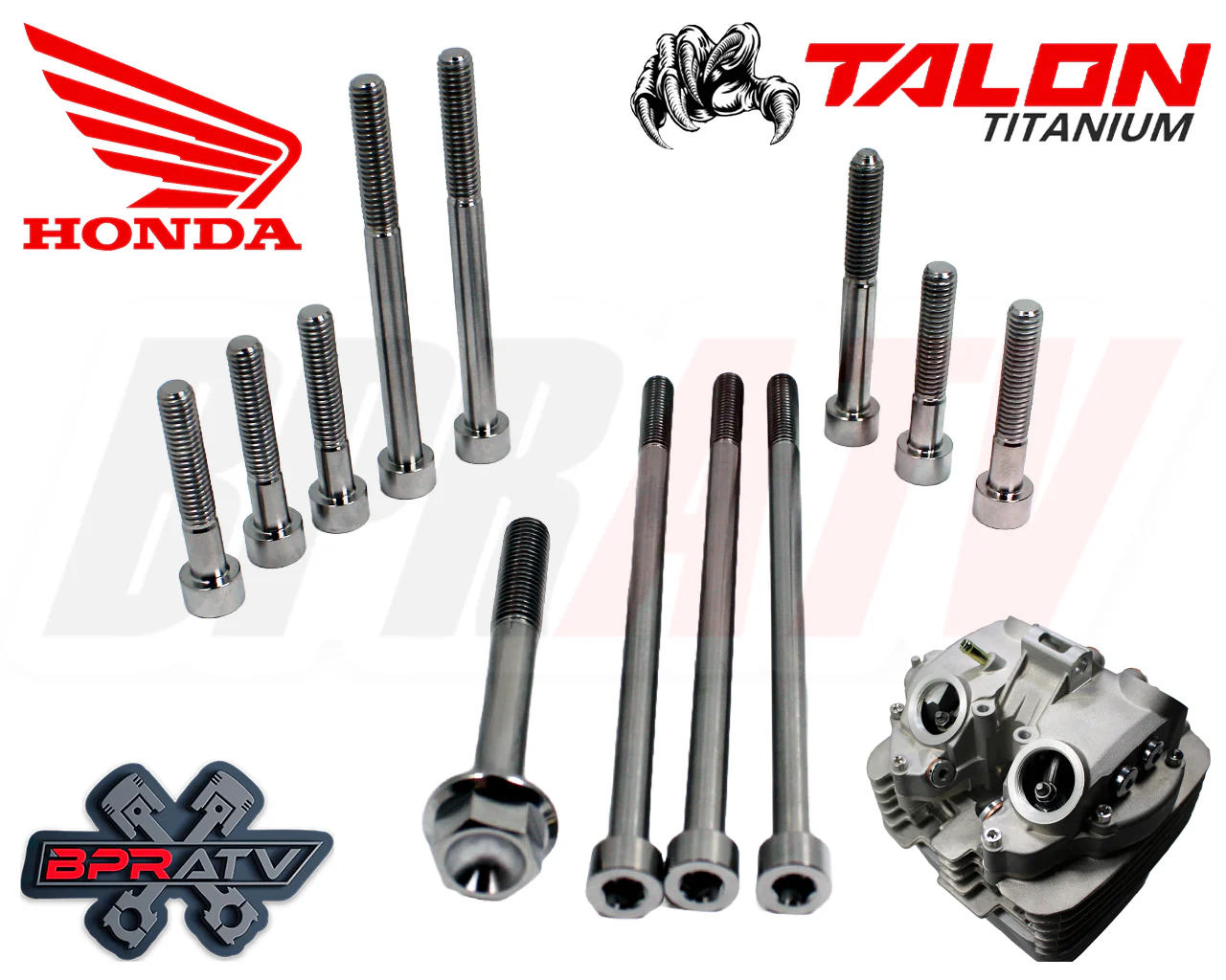 Honda TRX400EX TRX 400EX TITANIUM Exhaust Stud Kit & Head Valve Cover Bolt Kit - Image 3