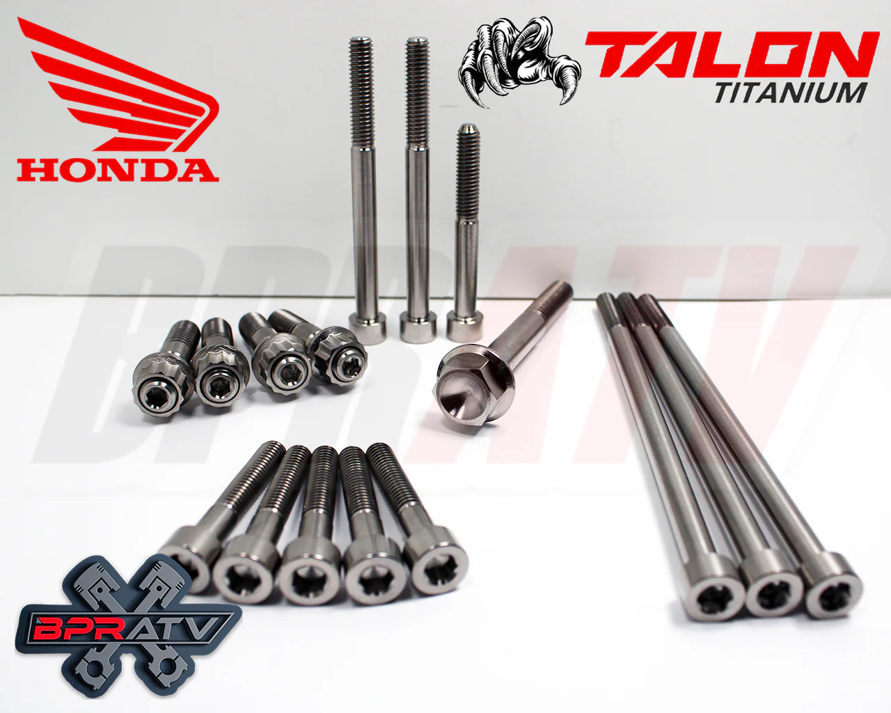 Honda TRX400EX TRX 400EX TITANIUM Exhaust Stud Kit & Head Valve Cover Bolt Kit - Image 4