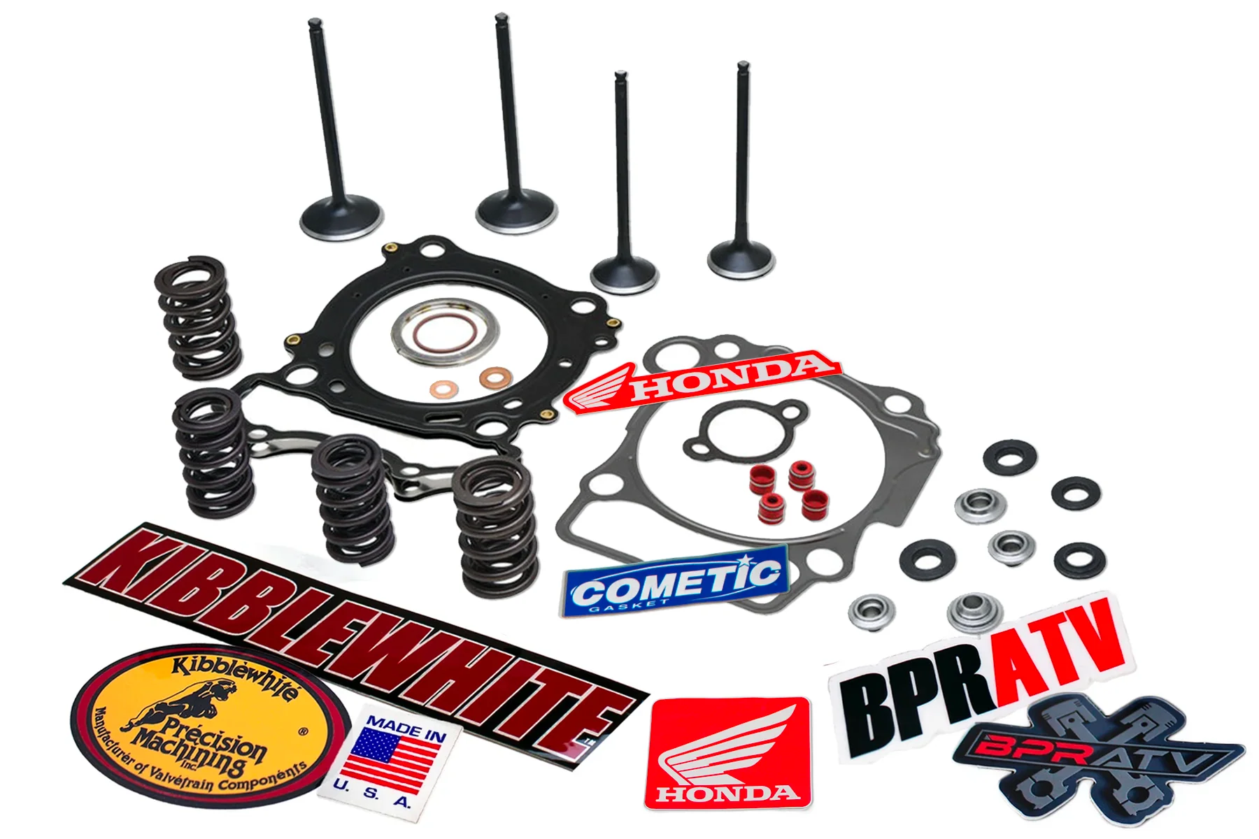 Honda TRX450R 2004-2005 Top End Rebuild Kit Kibblewhite Valves Wiseco Piston Set - Image 5