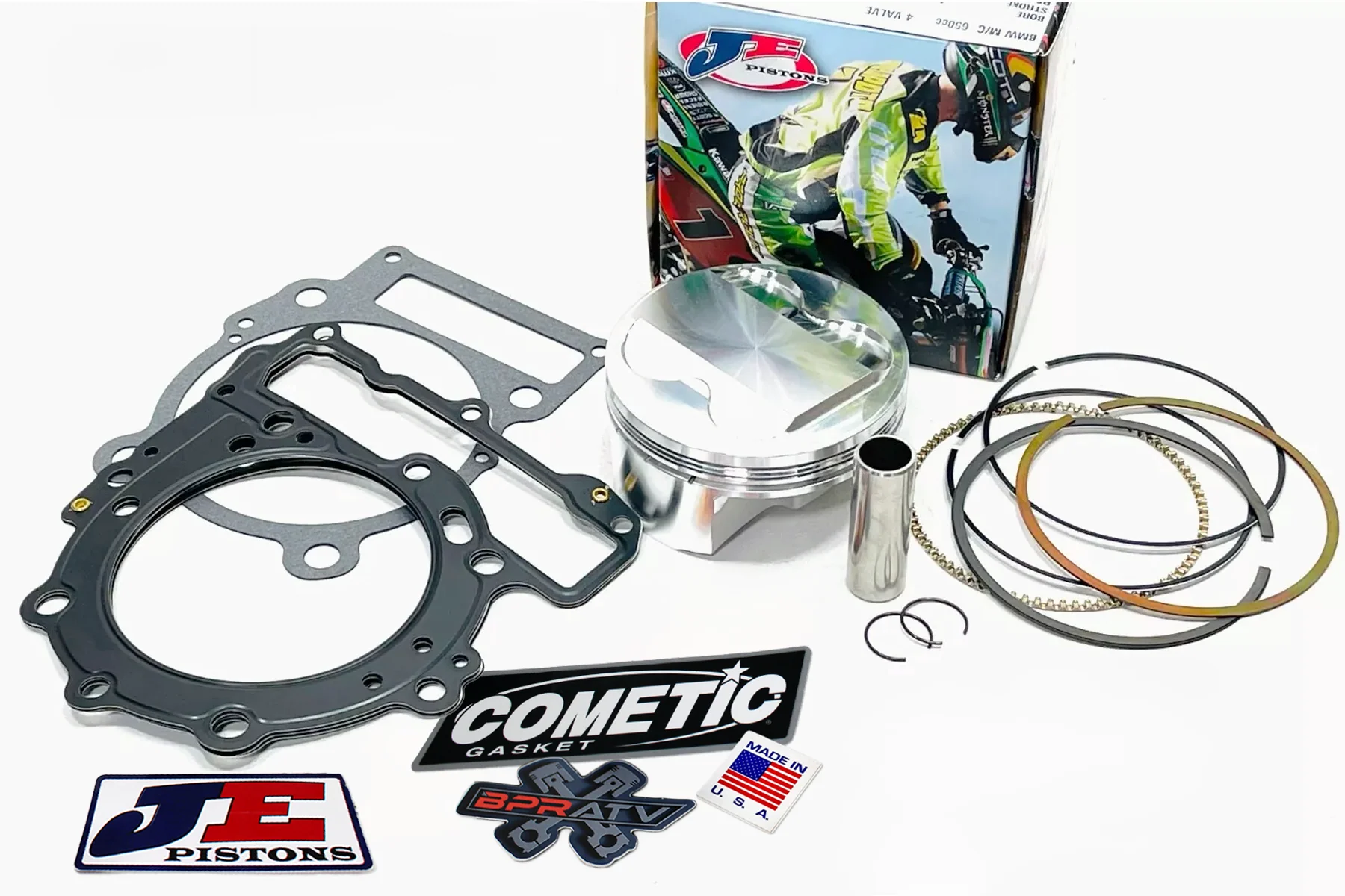 08 09 Honda TRX 700XX 102mm JE 11:1 Piston Cylinder Cometic Top End Rebuild Kit - Image 11