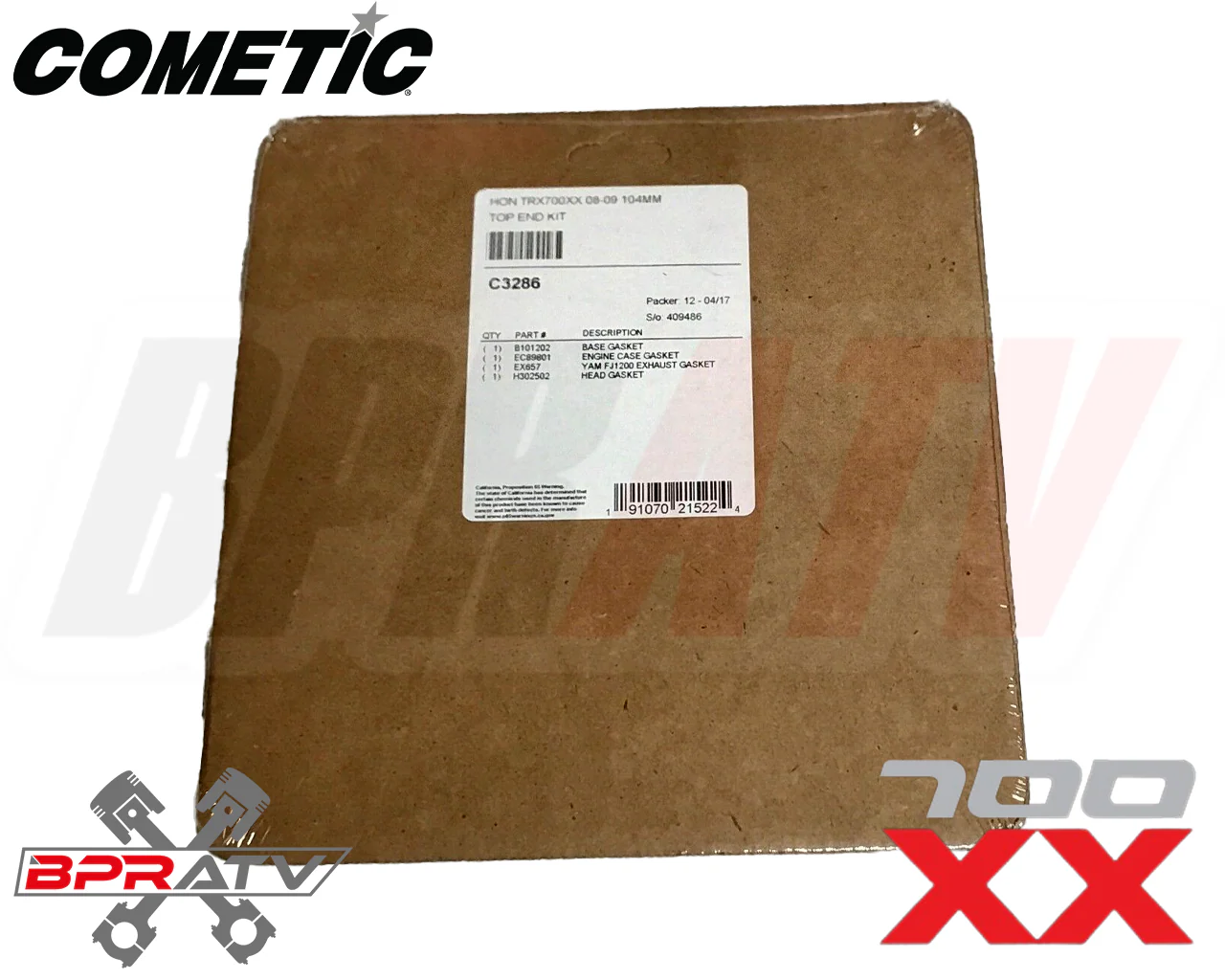 Honda TRX700XX TRX 700XX Stock Standard Bore Cometic Top End Gasket Kit C3286 - Image 7