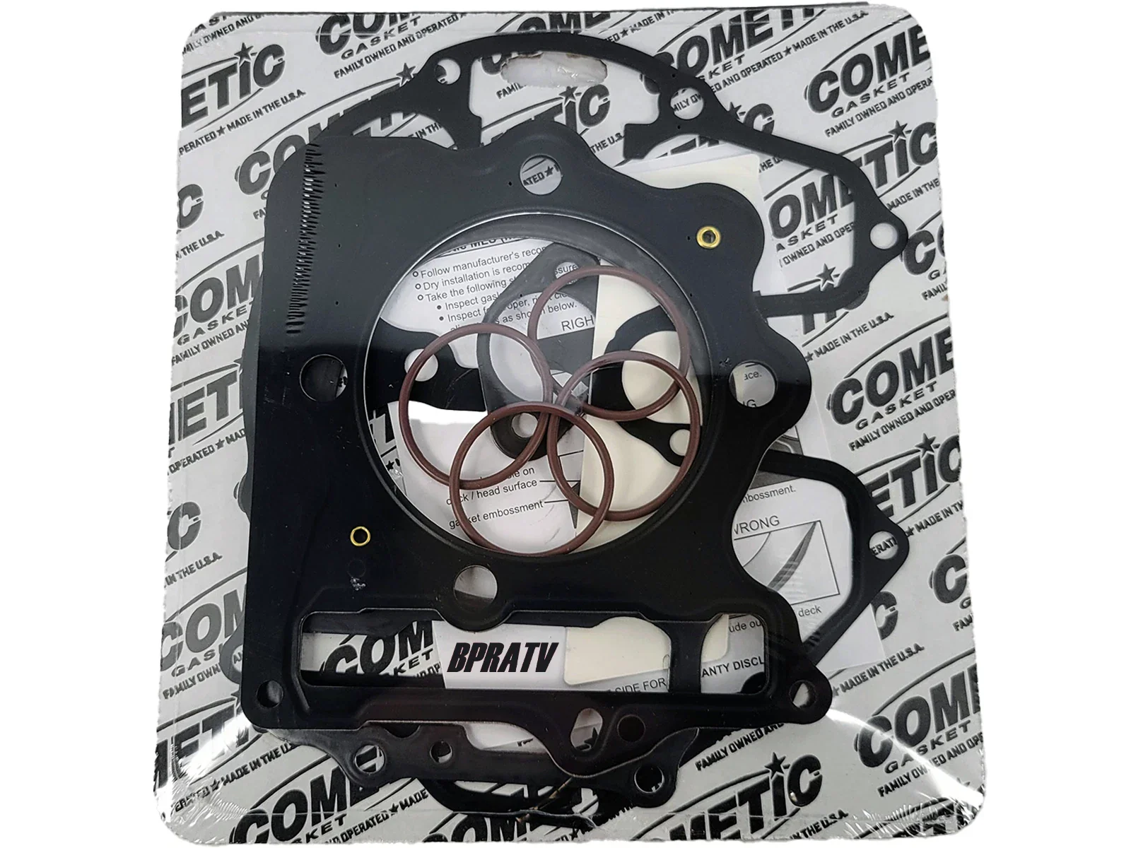 Honda XR400 XR 400 86 87 88 89 416 440 Big Bore Cometic Top End Gasket Kit C7826 - Image 2