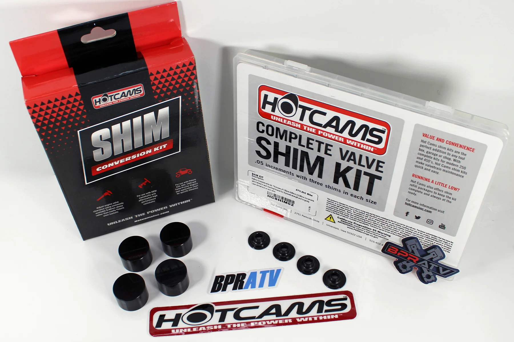 Hot Cams Valve Shim Conversion Kit with Shim Kit DLC Hotcams Polaris 570 RZR ACE - Image 3