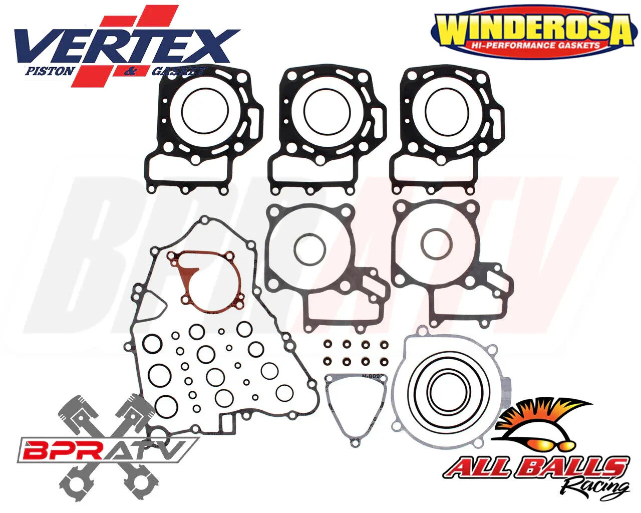 Brute Force 750 12-20 Hot Rods Bottom End Rebuild Kit Crank Bearings Chains NGK! - Image 12