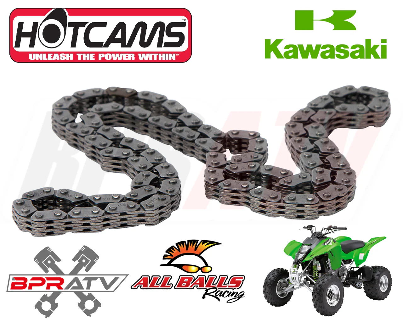 Kawasaki KFX400 KFX 400 Hotcams Heavy Duty OEM Replacement Cam Timing Chain - Image 8