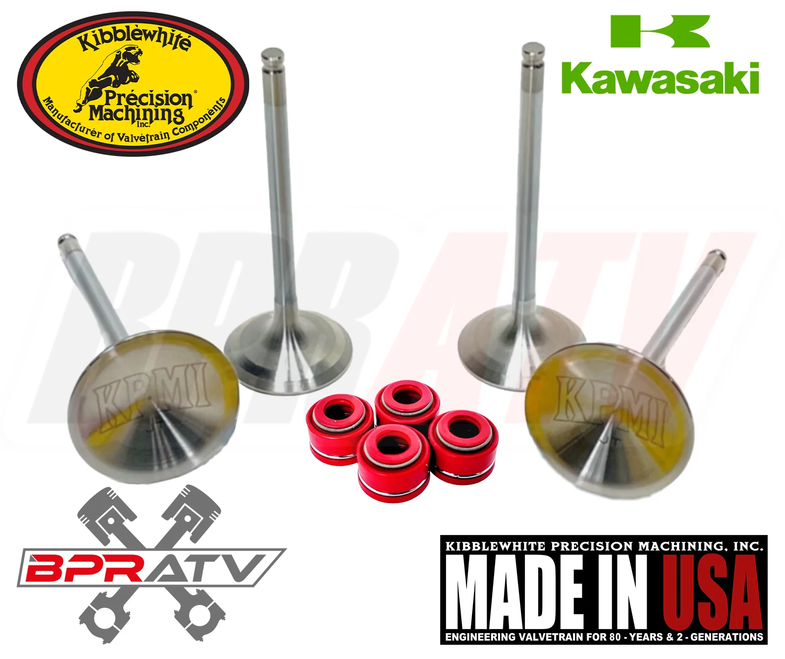 Kawasaki KFX400 KFX 400 OEM Replacement Kibblewhite Intake Exhaust Valves Seals - Image 2