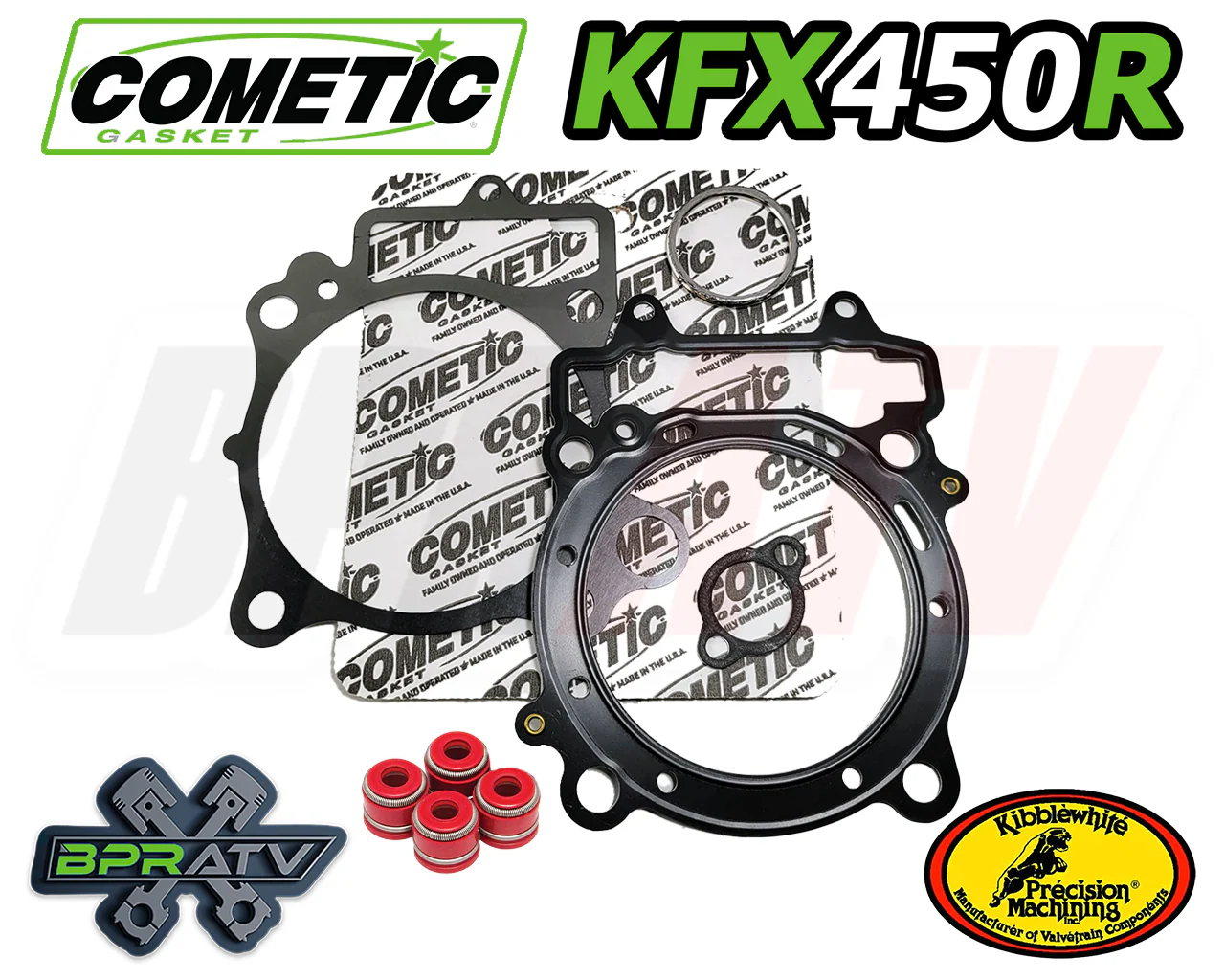 Kawasaki KFX450R KFX 450R 96m Stock Standard Bore Wiseco Pump Gas Piston Gaskets - Image 4