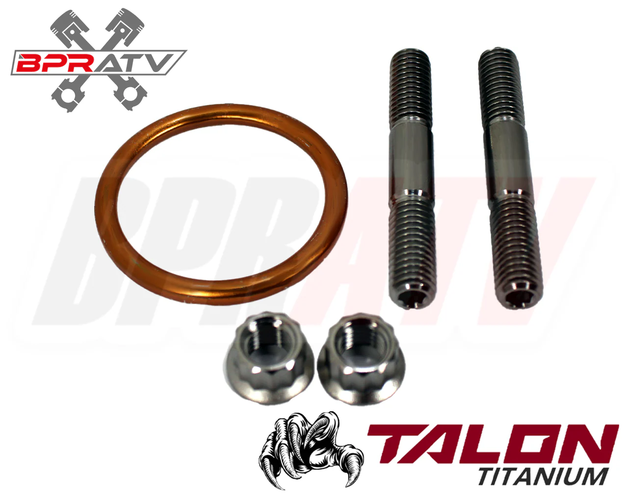 Kawasaki KFX450R TITANIUM Head Pipe Exhaust Studs Kit Bolts Nuts Exhaust Gaskets - Image 11