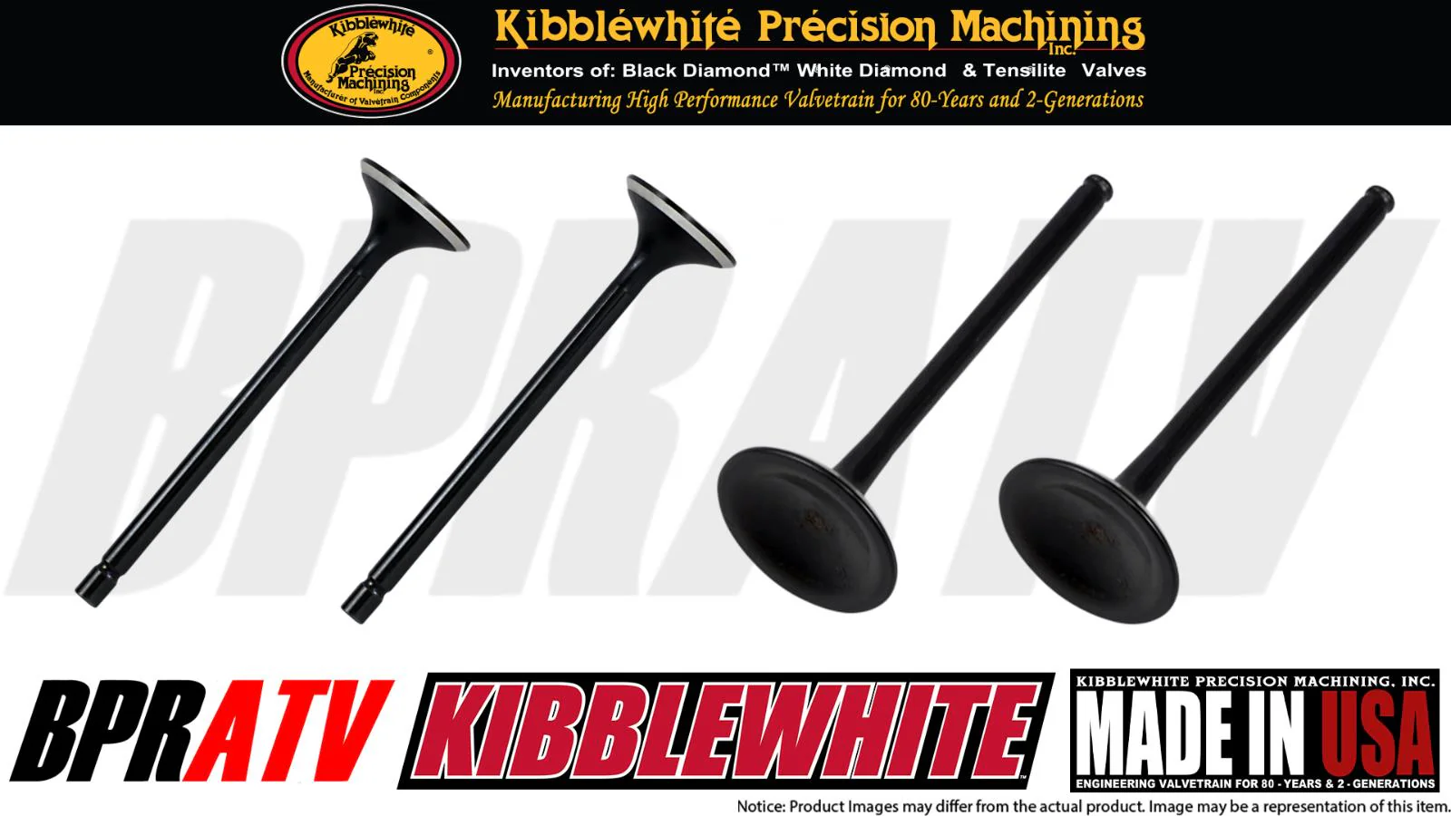 Kawasaki KFX700 KFX 700 OEM Replacement Kibblewhite EXHAUST ONLY Valves KP Seals - Image 3