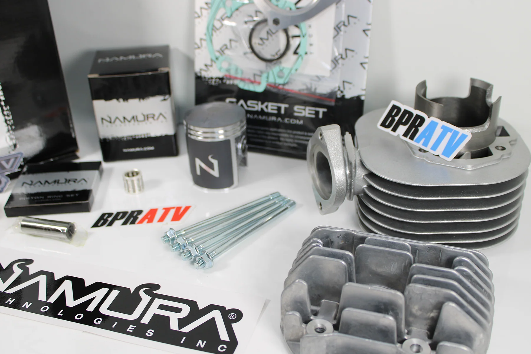 Kawasaki KFX80 KFX 80 Cylinder Head Namura Pistons Gaskets Top End Motor Rebuild - Image 3