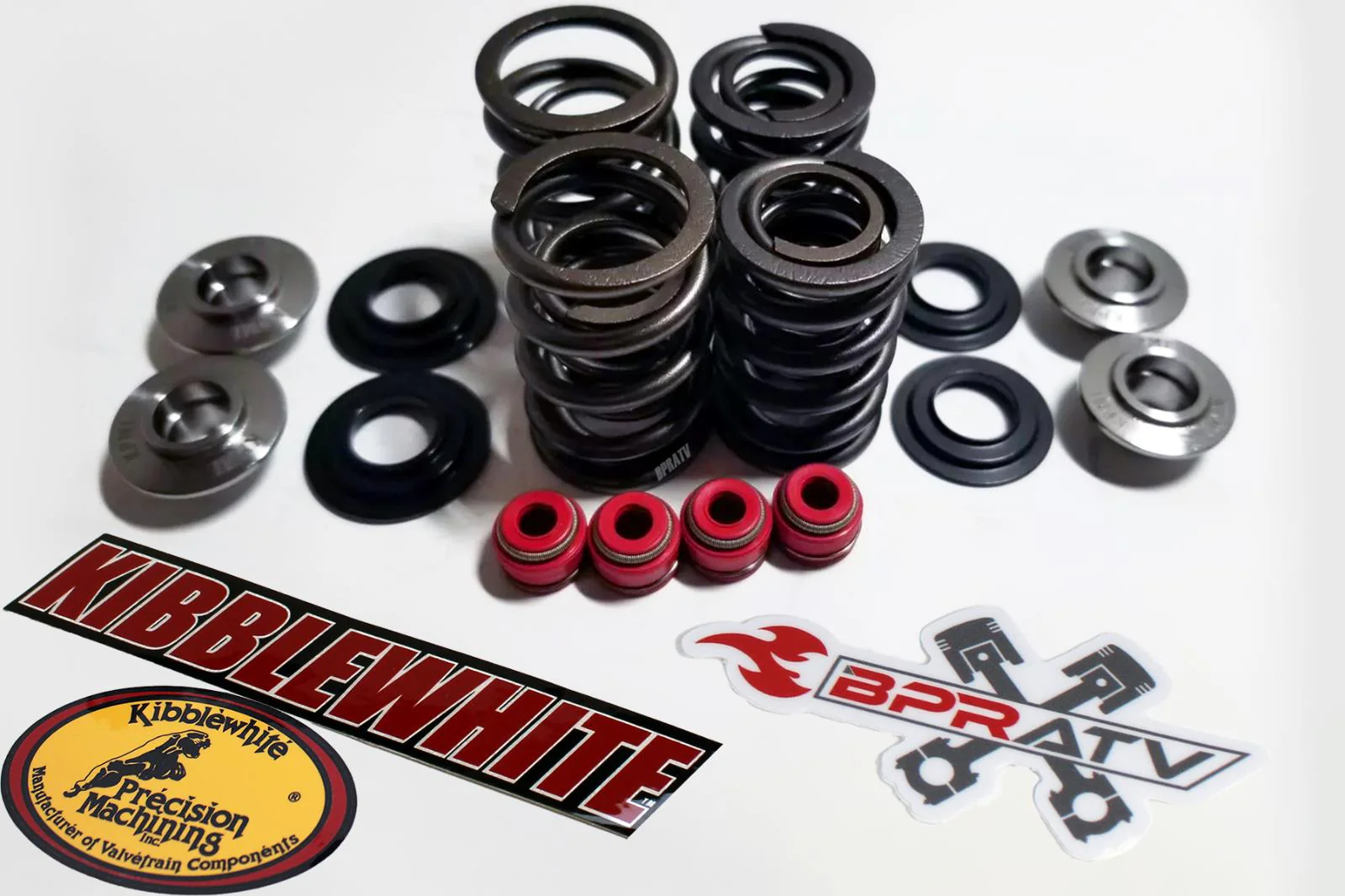 Kawasaki KLX300R KLX 300R Kibblewhite Cylinder Head Valves Spring Kit KPMI Seals - Image 17