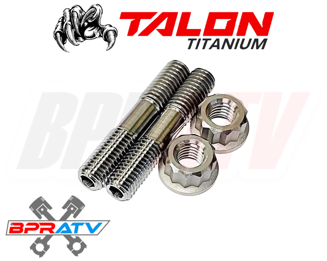 Kawasaki KVF 650 750 800 BPRATV Titanium Heavy Duty Exhaust Head Pipe Studs Kit - Image 13