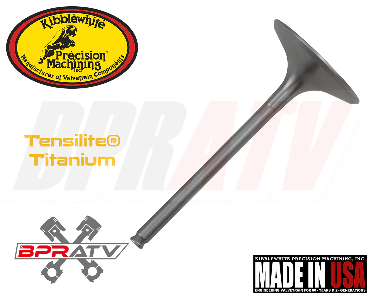 Kawasaki KX250 F KX 250X Kibblewhite TITANIUM Valve Set Intake & Exhaust Valves - Image 11
