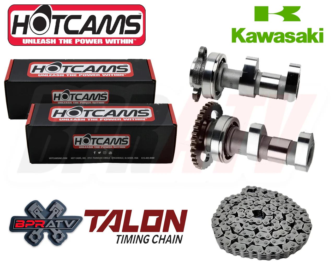 Kawasaki KX450F 2006-2008 Hot Cams Stage 1 Camshafts + Timing Chain Upgrade Kit - Image 7