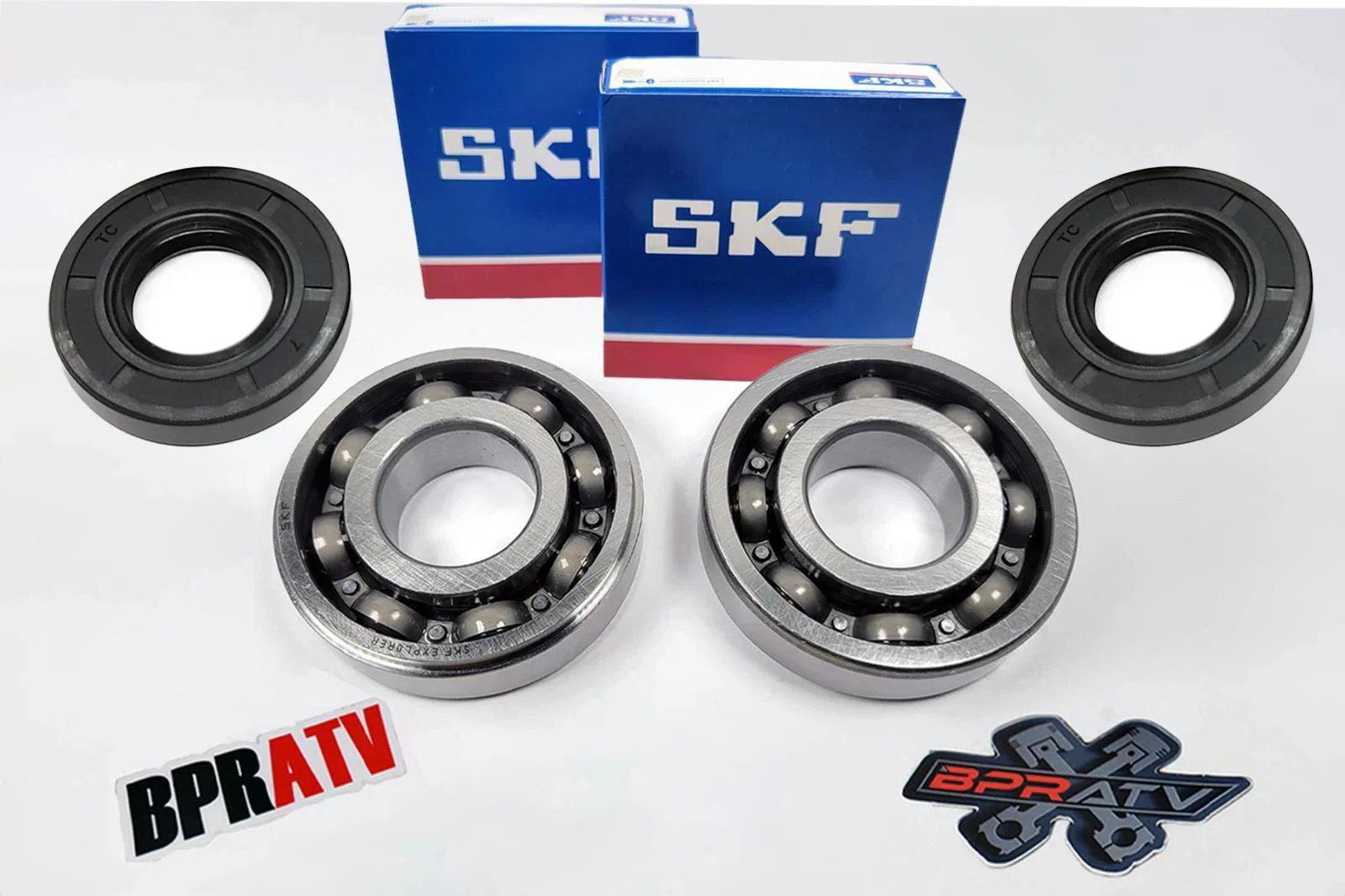 Kawasaki KX85 KX 85 SKF OEM Replacement Crankshaft Crank Main Bearings Seals Kit - Image 12