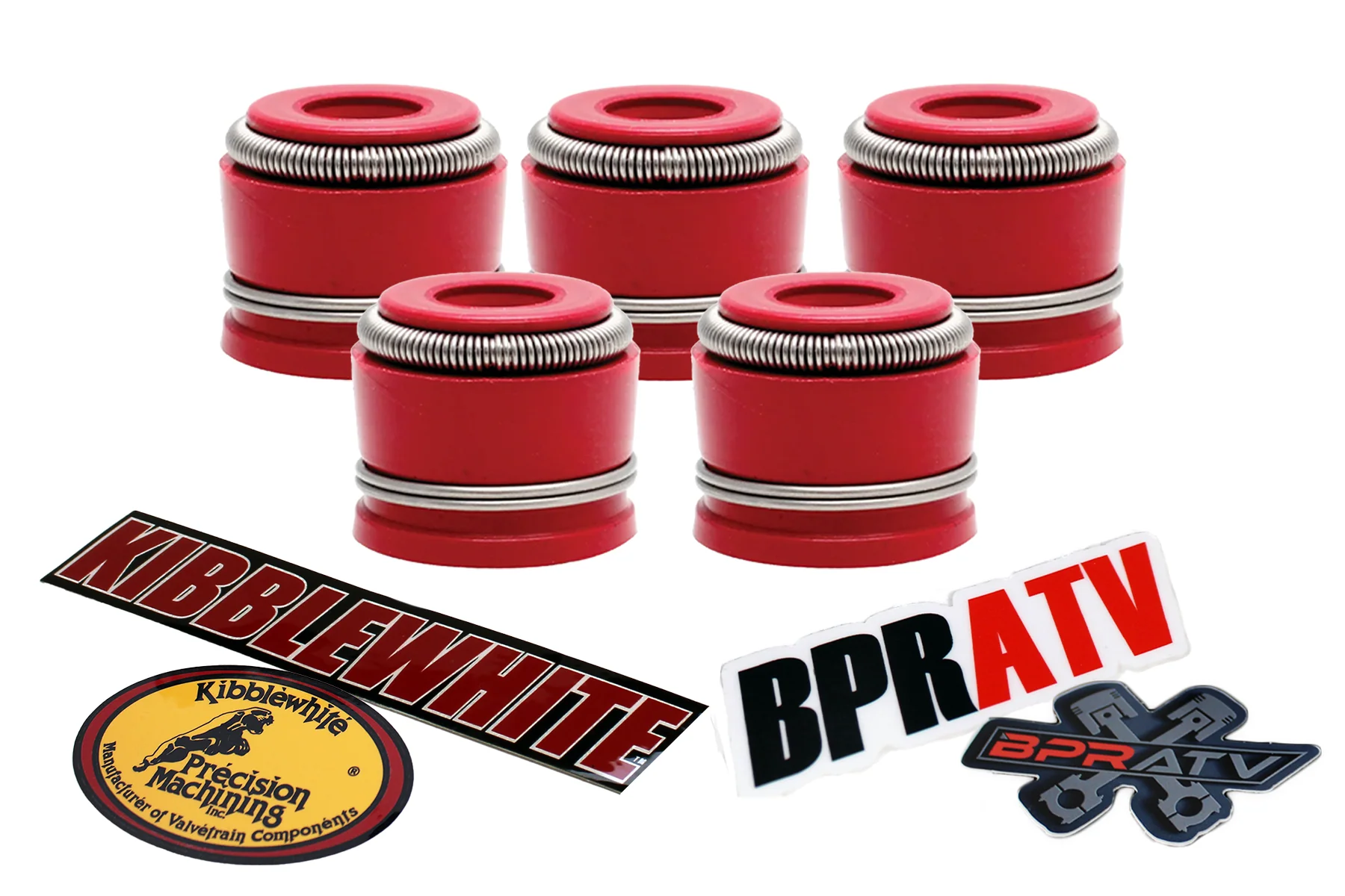Kawasaki Ninja ZRX 1100 RX1200R Kibblewhite Intake Exhaust Valve RED Viton Seals - Image 11