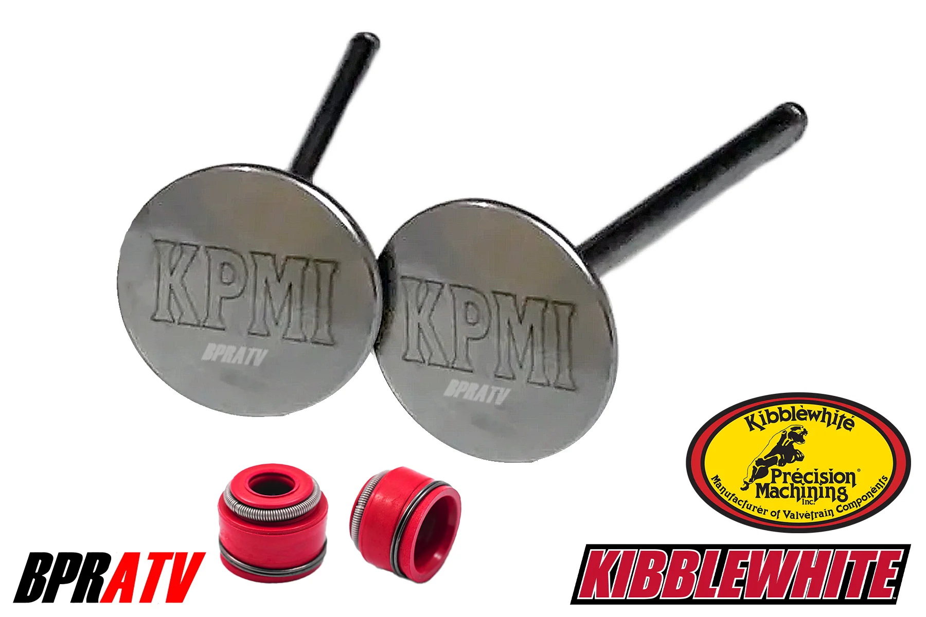Kibblewhite CRF450R 2013-2016 Titanium Intake Valve Set OEM Upgrade KP RED Seals - Image 10