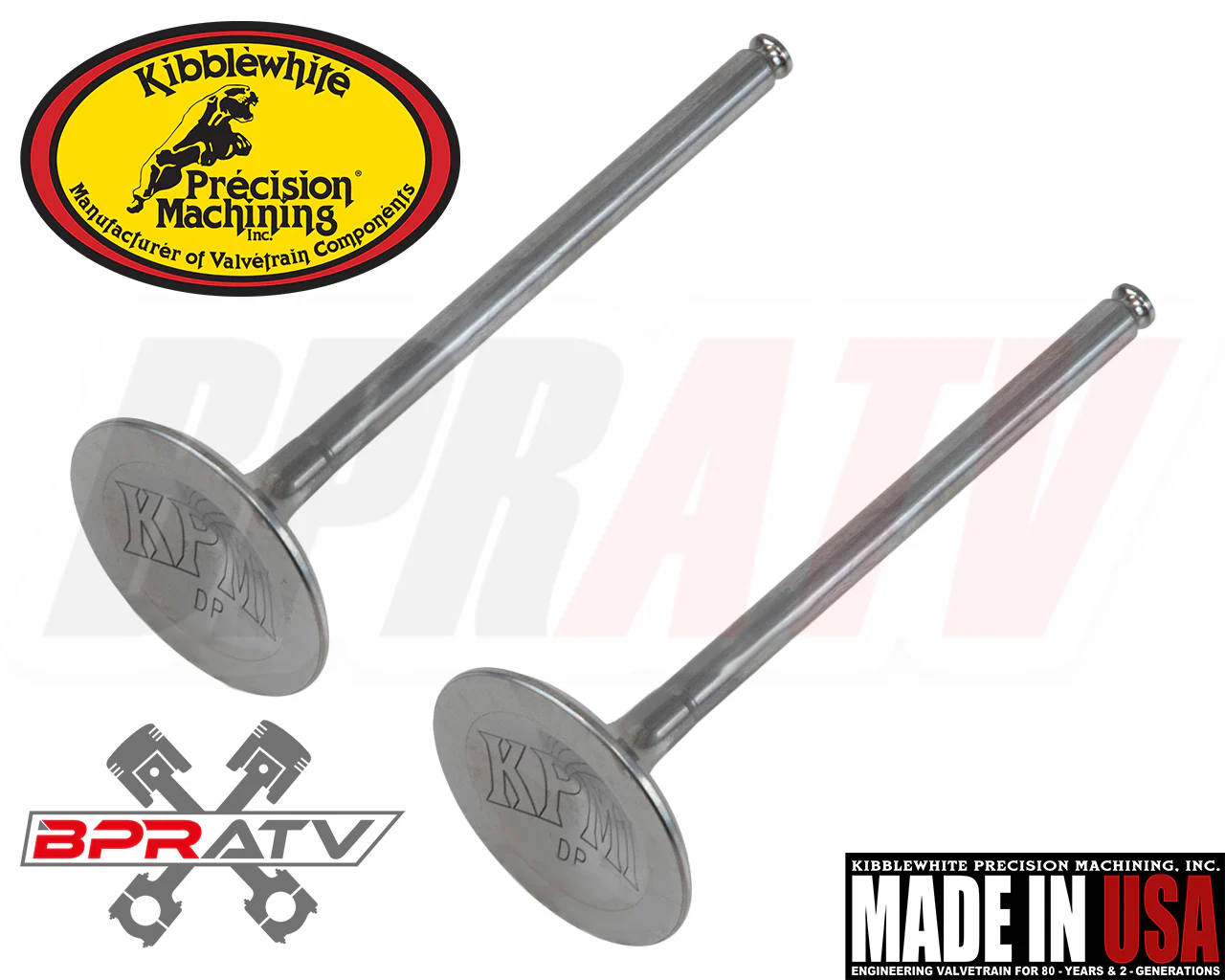 Kibblewhite CRF450R 2013-2016 Titanium Intake Valve Set OEM Upgrade KP RED Seals - Image 14