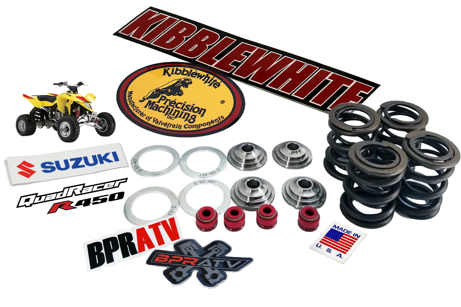 Kibblewhite Performance Titanium Race Valve Spring Kit for Suzuki LTR450 LTR 450 - Image 2