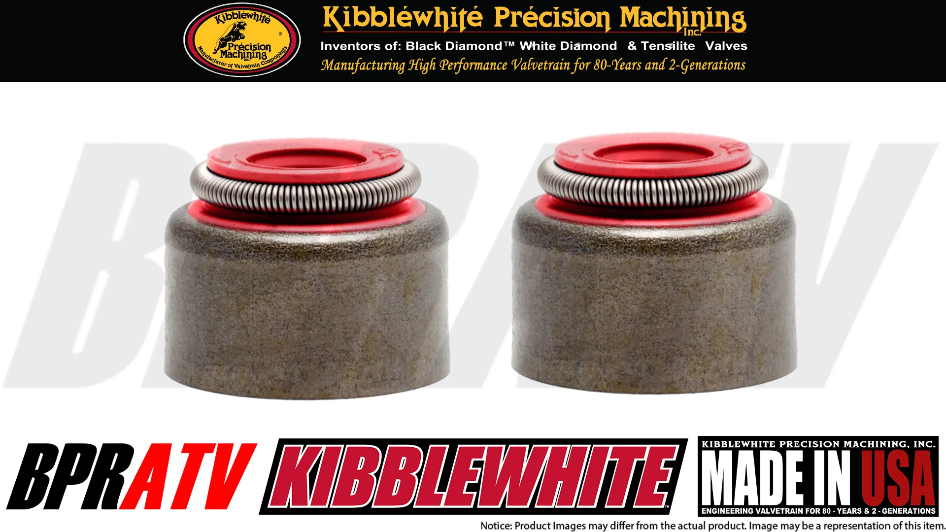 Kibblewhite Titanium Racing Spring Kit Yamaha Raptor 250 Springs Retainers Seals - Image 7