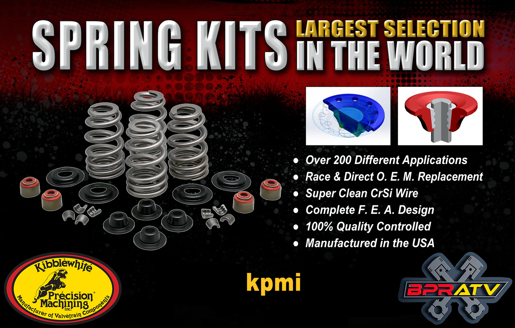 Kibblewhite Titanium Spring Kit RED Seals 93-98 Suzuki GSXR 1100W 93-95 GSXR750W - Image 18